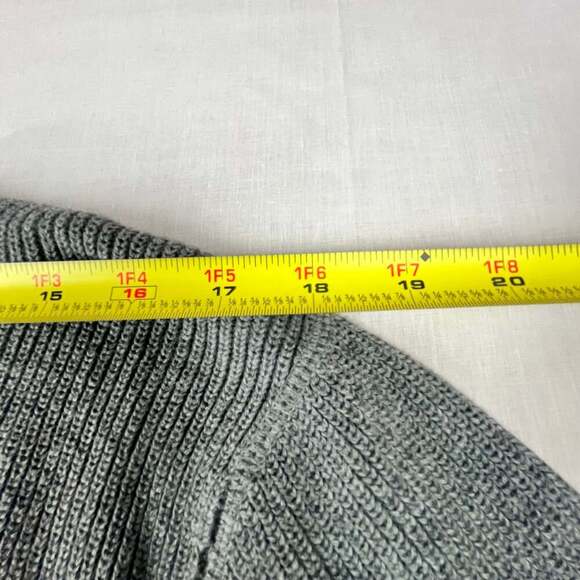 Eddie Bauer Men's Large Gray Crew Neck Knit Cotton Sweater - Picture 6 of 10